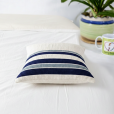 Cushion cover white blue
