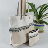Elegant canvas tote bag