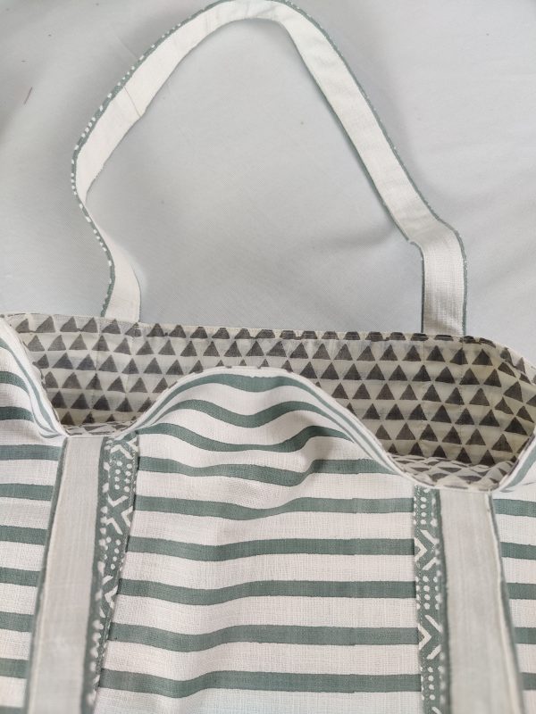 Stripes Tote inside
