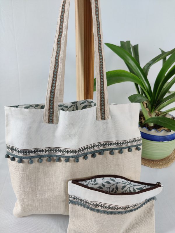 Tote Bag set with matching Toiletry