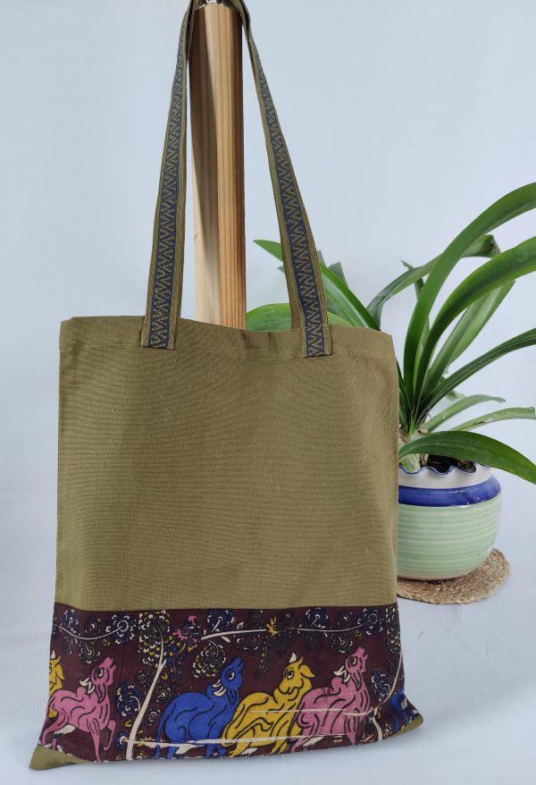 Tote Kalamkari Green Tote Kalamkari Green