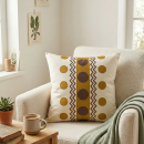 Elegant Geometric Pattern Cushion Cover
