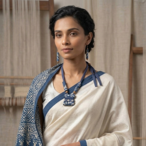 Nilini Layers Handcrafted Necklace & Earrings Set