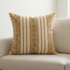 Vine n Stripe Cushion Cover